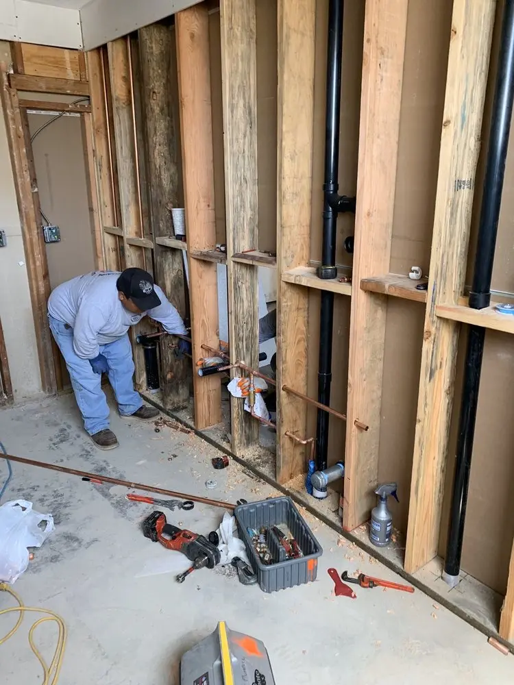 Commercial rough-in plumbing for Gas Line Repair in Wellsville